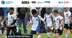 Desktop Screenshot of capitalfootball.com.au